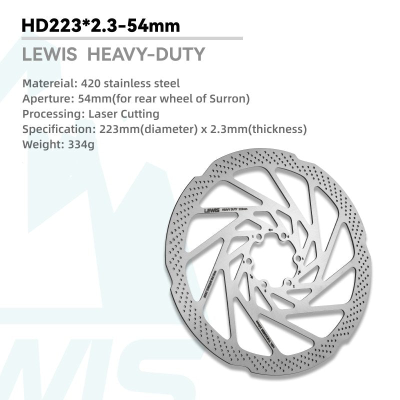 Lewis 223mm Brake Rotors