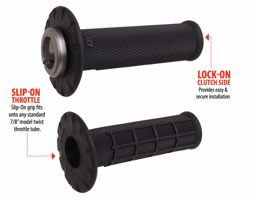 ODI Universal Lock-On Half Waffle Grips for eMoto
