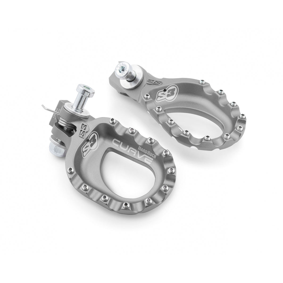 S3 CURVE Trial footpegs Aluminium