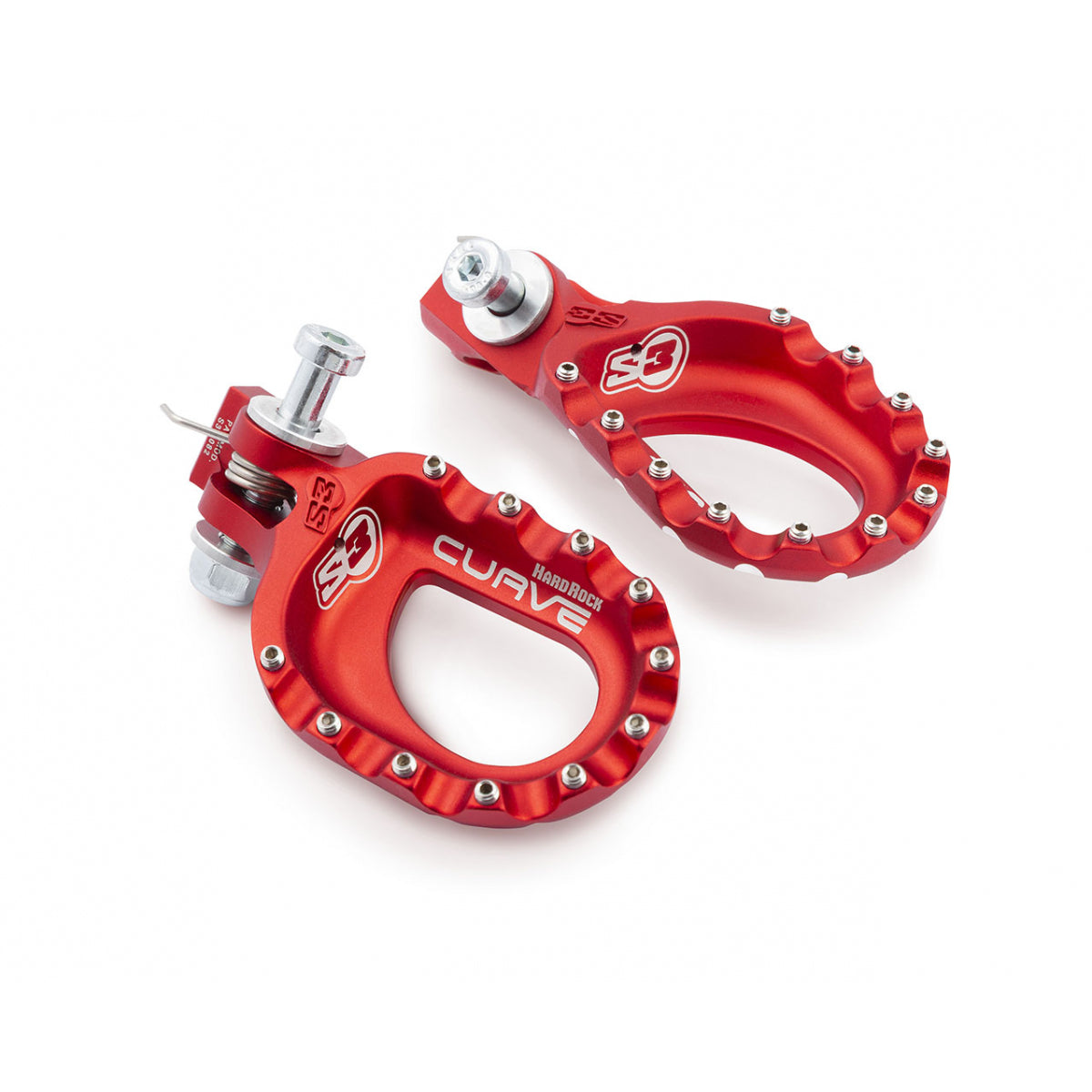 S3 CURVE Trial footpegs Aluminium