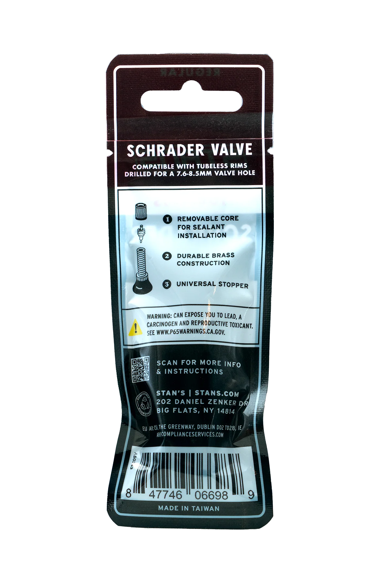 Stan's Tubeless Schrader Valves