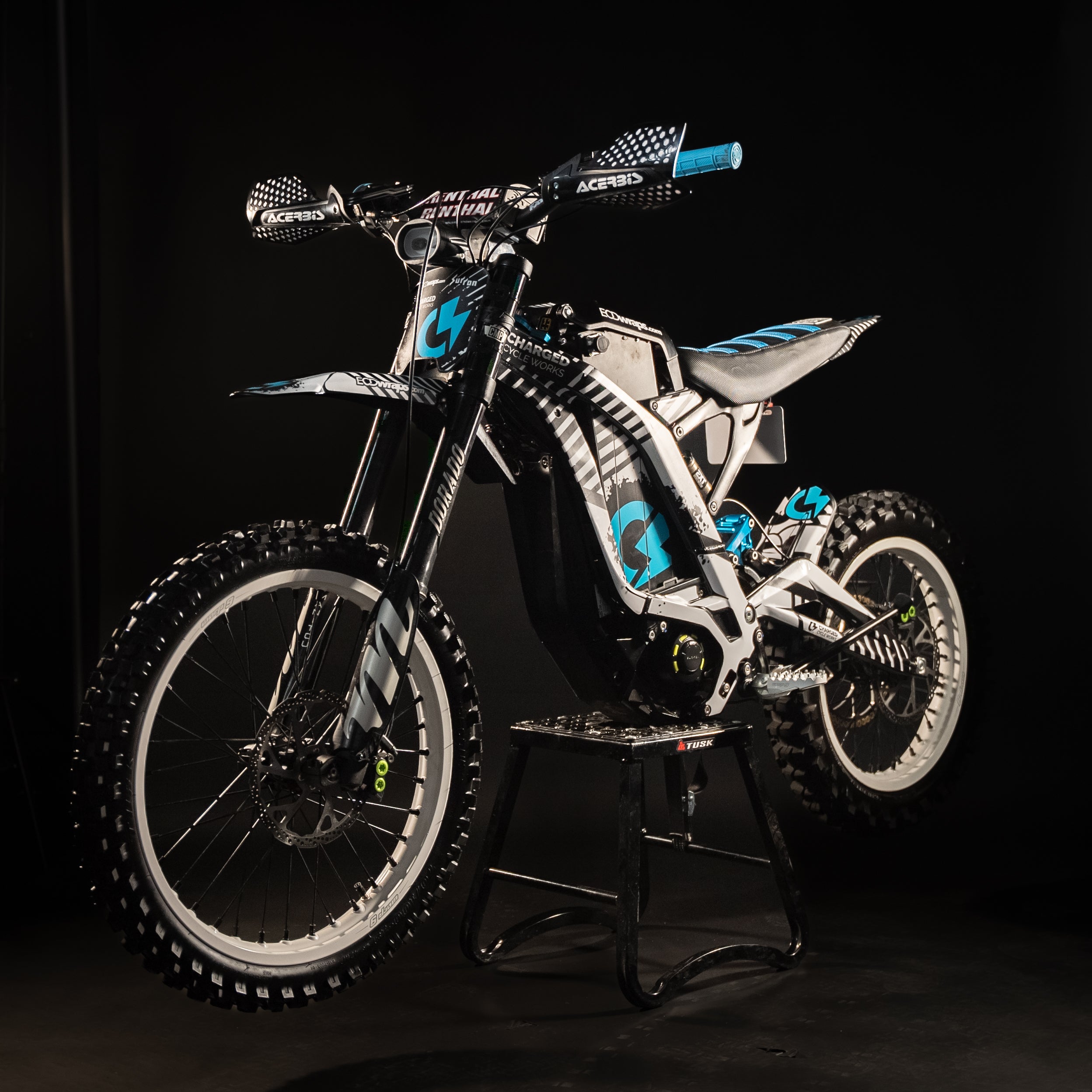 Warp9 16/19 Wheelset for Surron Light Bee and E Ride ProSS - Powder Coated