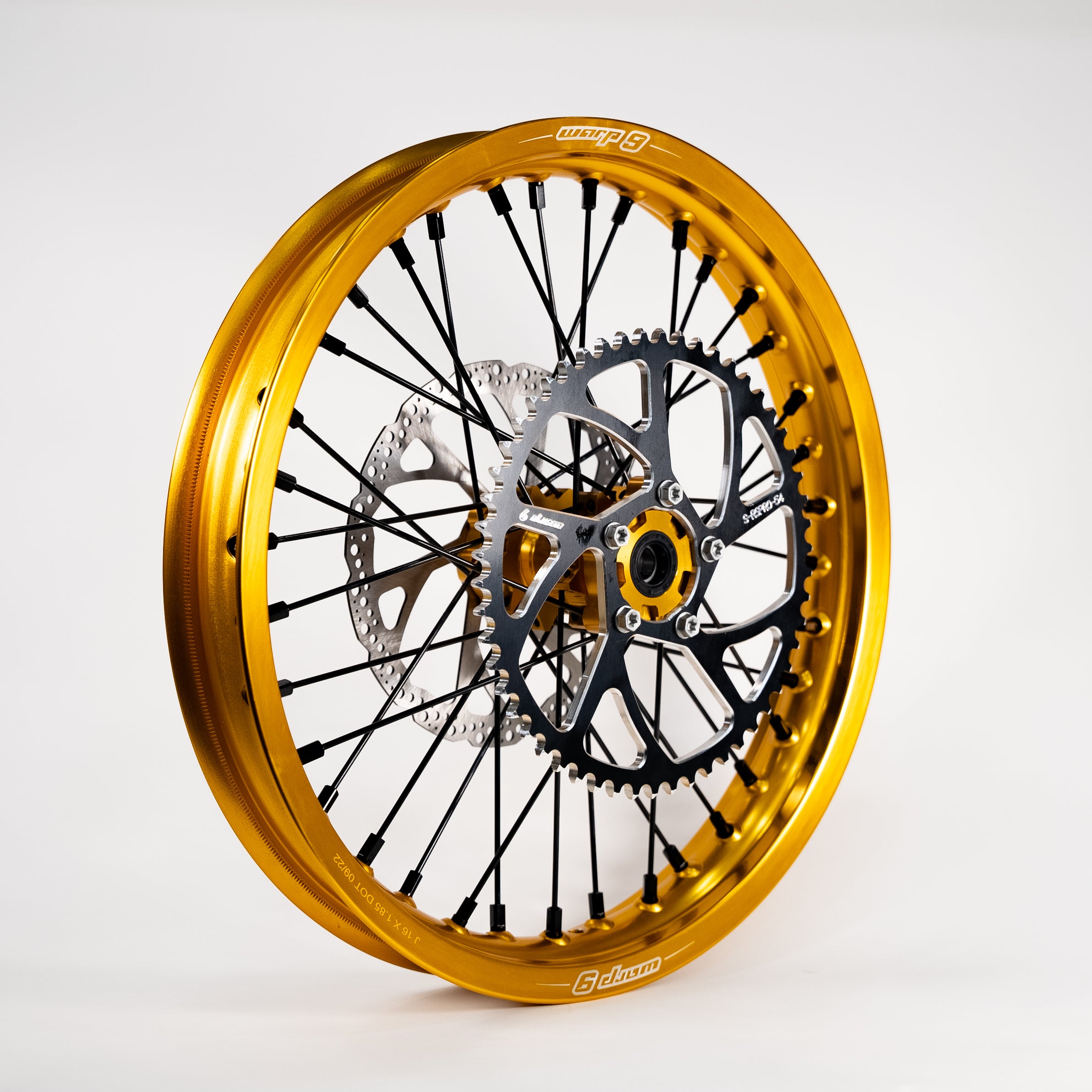 Warp9 16/19 Wheelset for Surron Light Bee and E Ride ProSS - Anodized