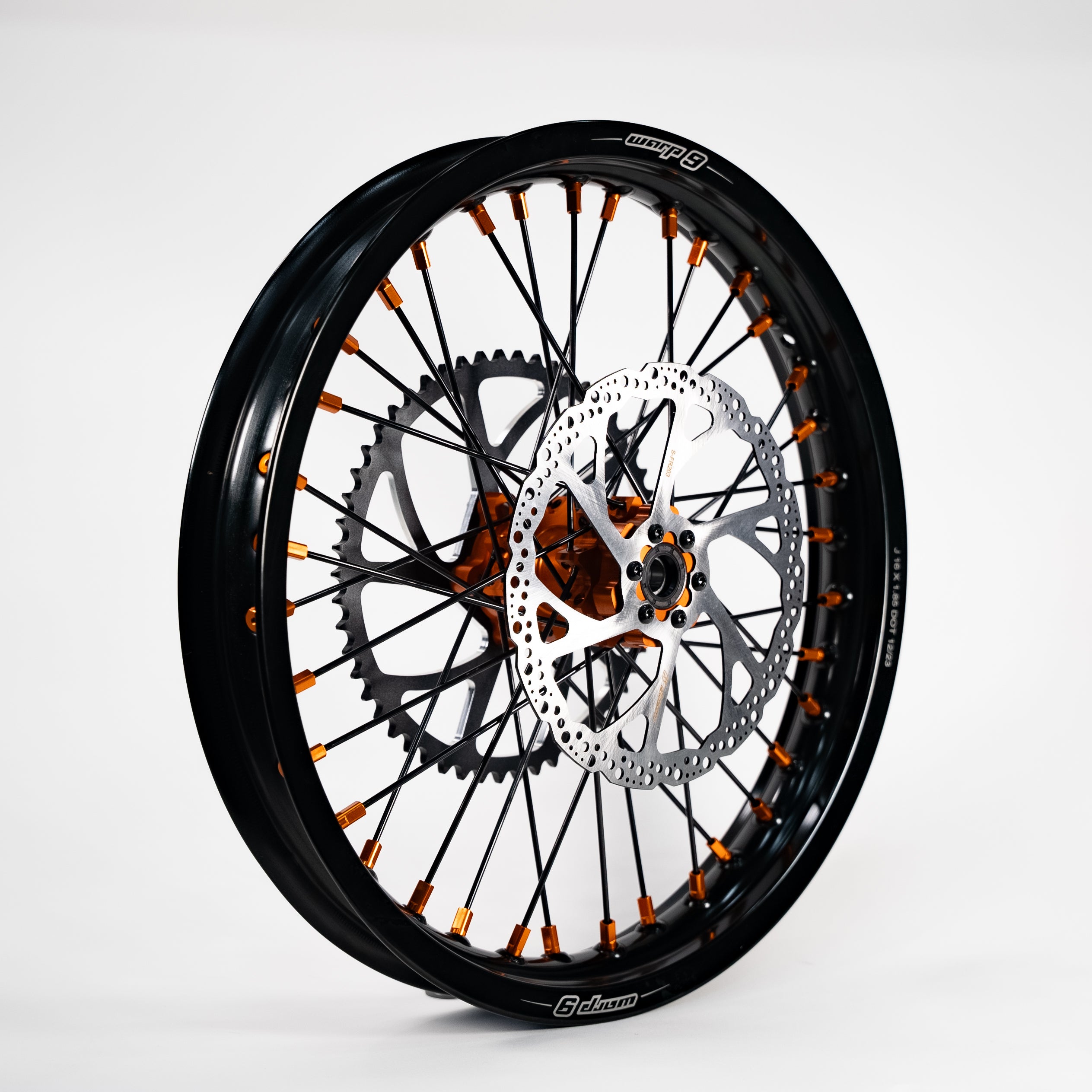 Warp9 16/19 Wheelset for Surron Light Bee and E Ride ProSS - Anodized