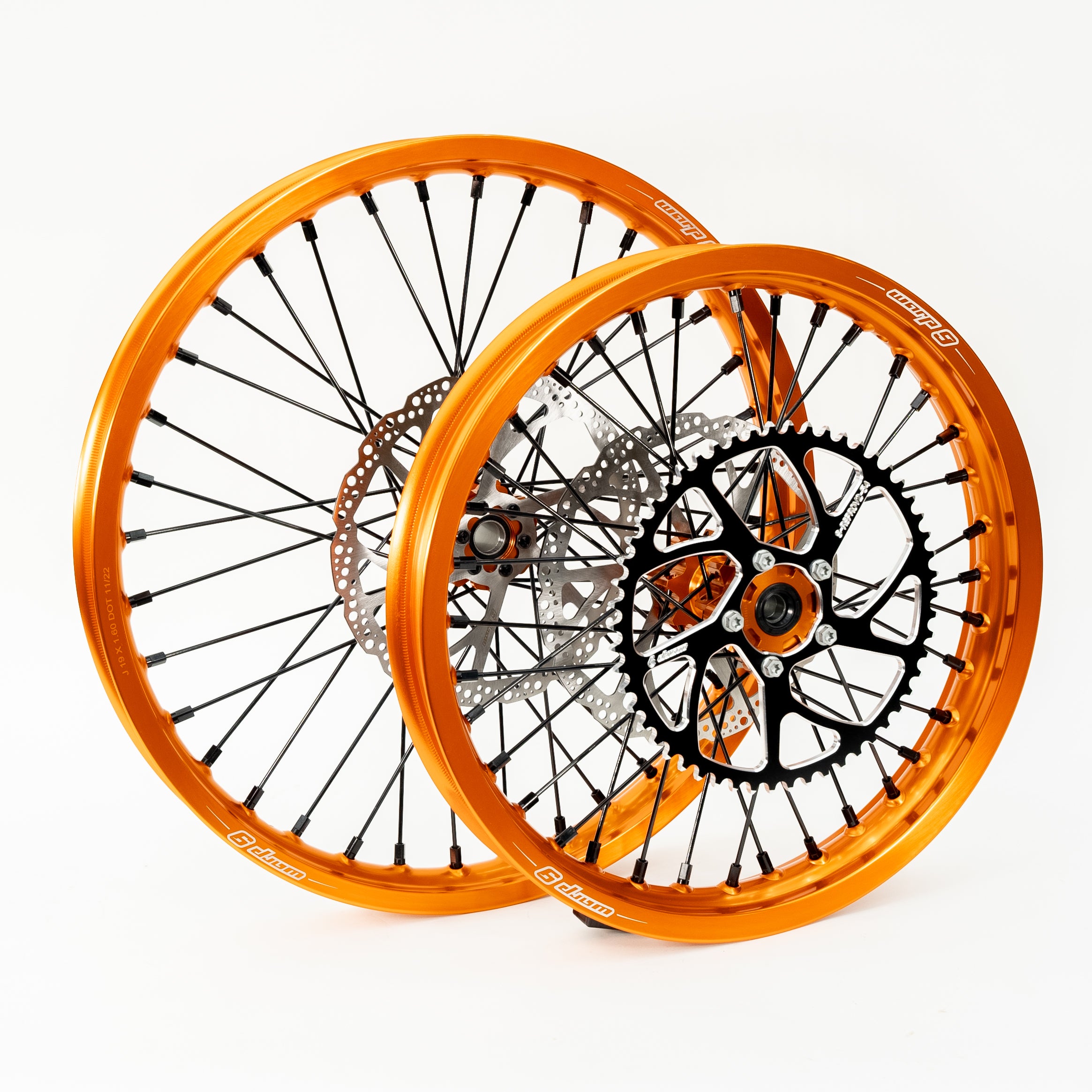 Warp9 16/19 Wheelset for Surron Light Bee and E Ride ProSS - Anodized
