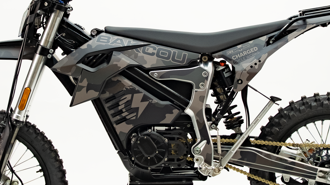 Camo Edition Bakcou Puma X22 SD Electric Motorcycle