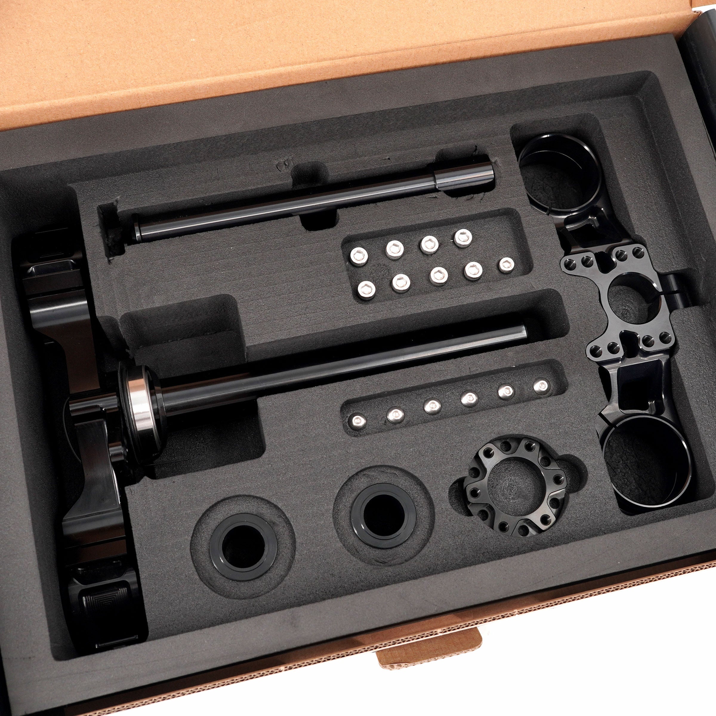 KKE Wide Drop Crown Triple Clamp Kit for Surron Light Bee 35mm Forks