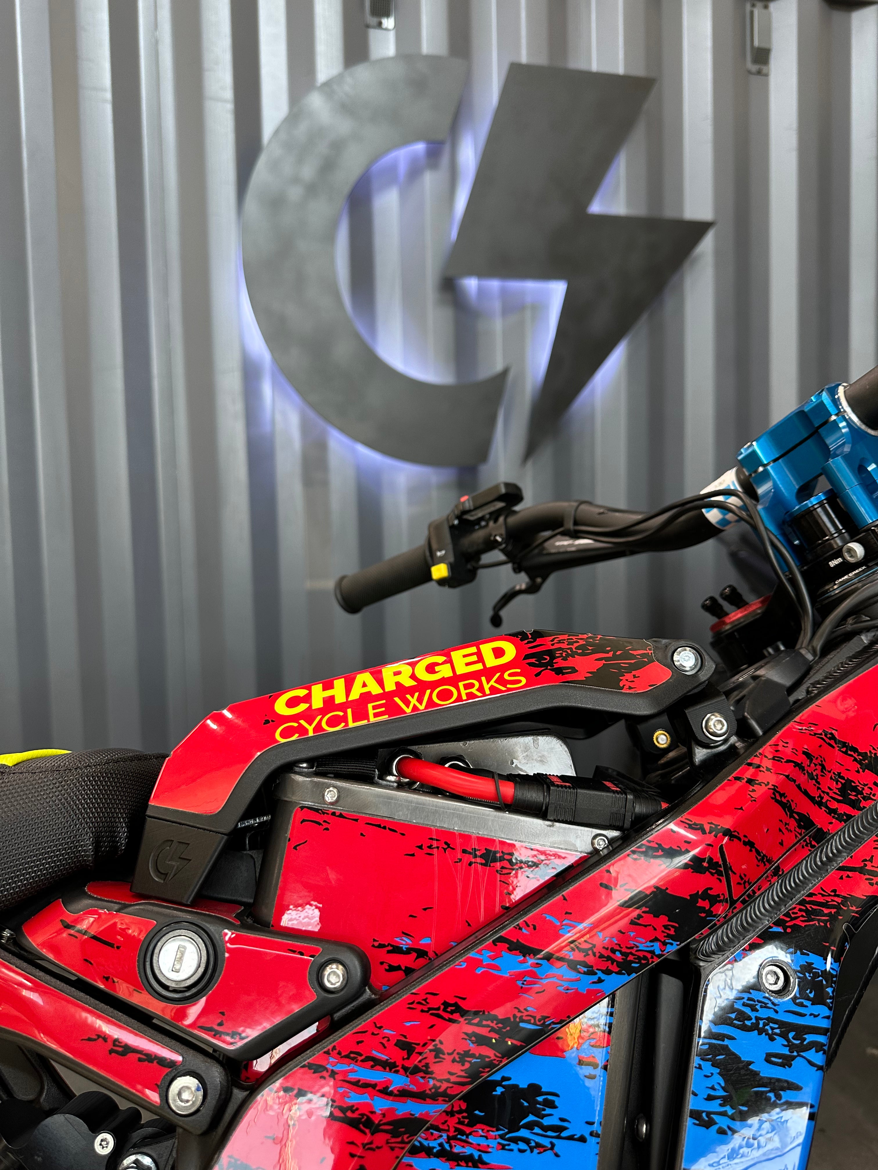 Charged Surron Battery Lid Extension fit kit for EBMX and CCW battery