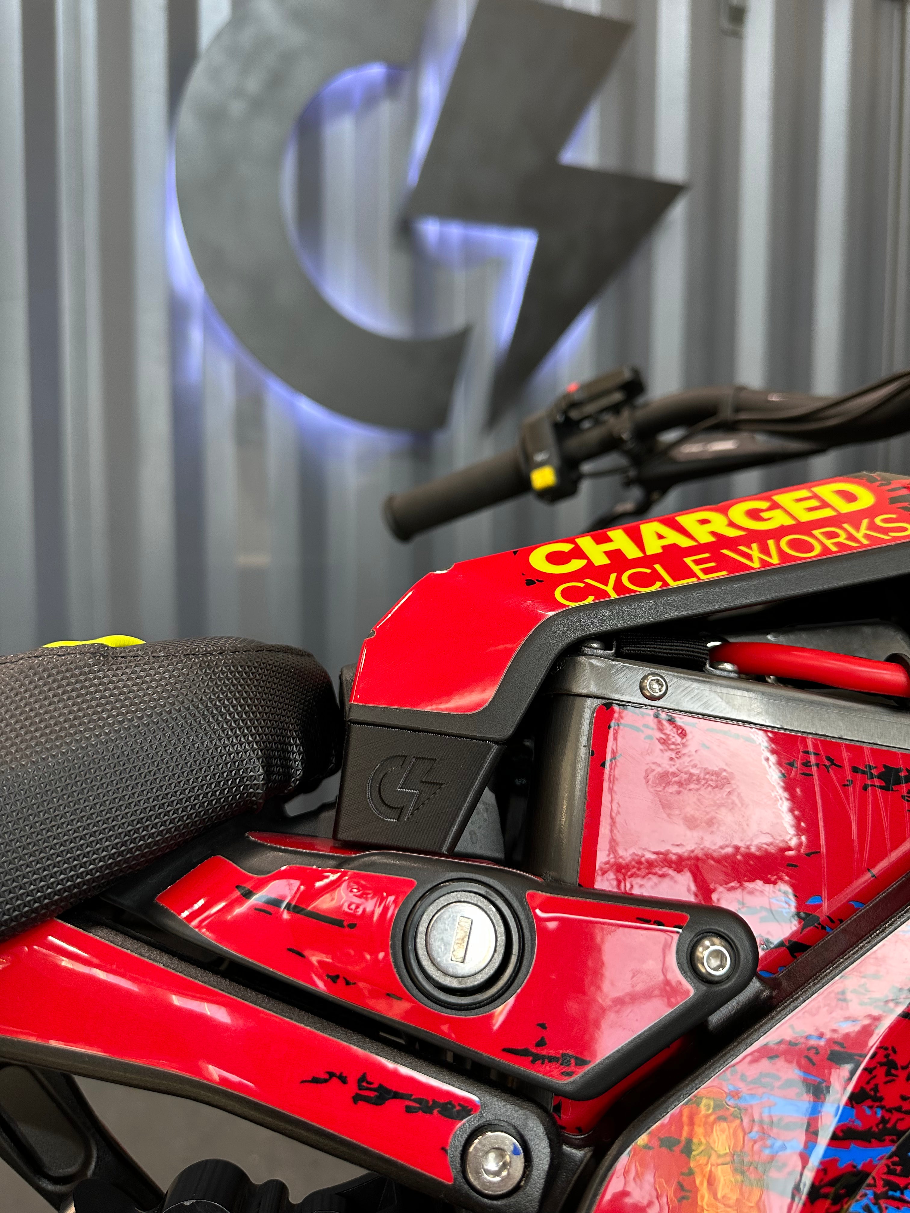 Charged Surron Battery Lid Extension fit kit for EBMX and CCW battery