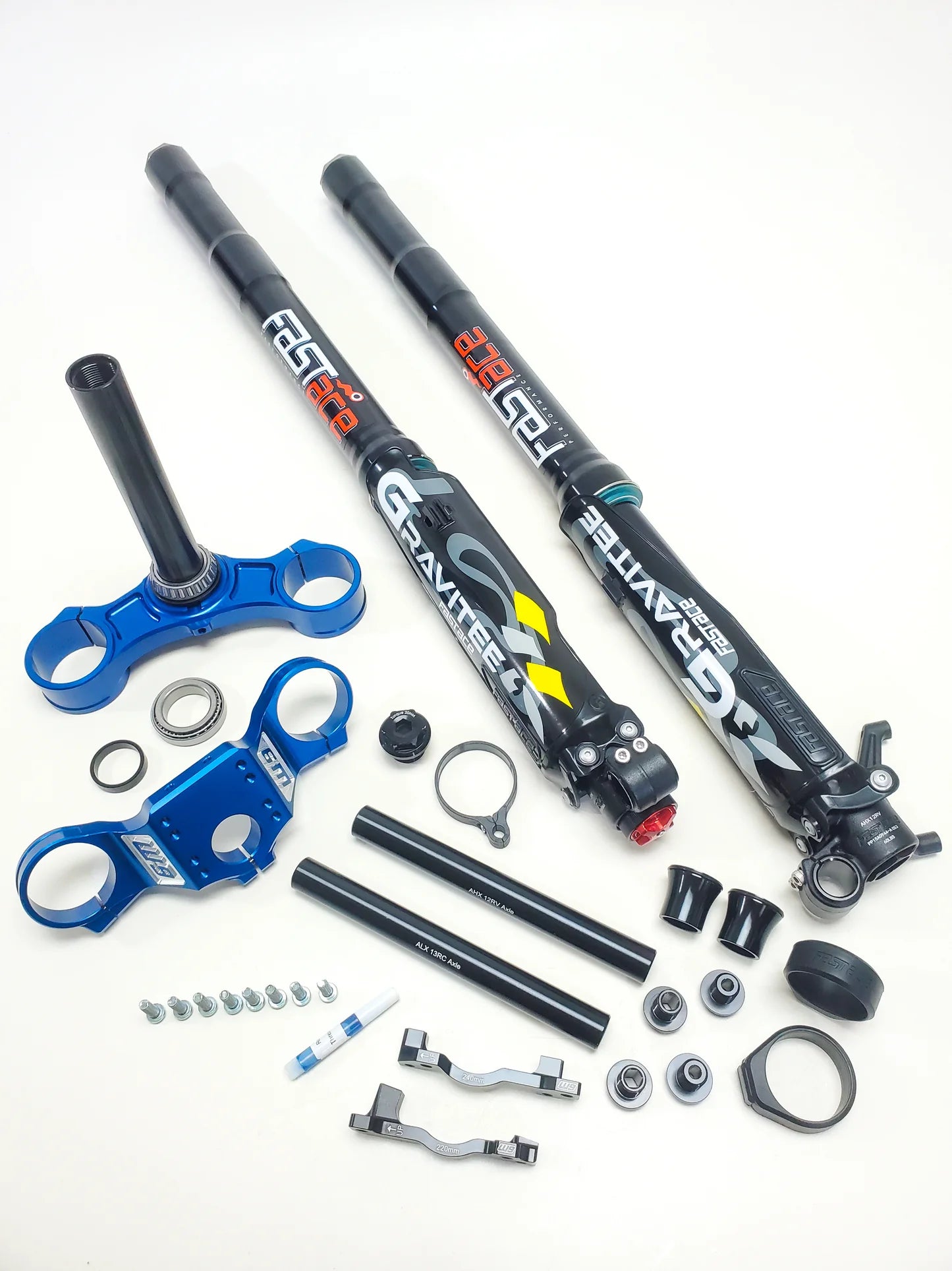 Warp9 FastAce Gravitee AHX12RV + Warp 9 Triple Clamps Suspension Bundle
