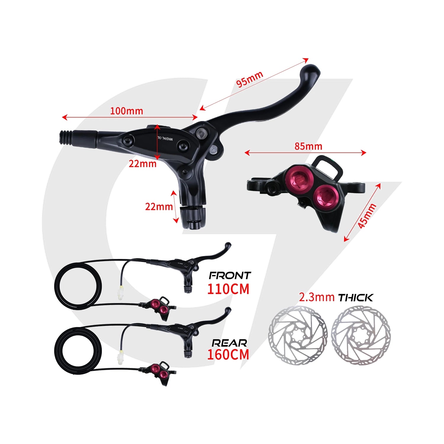 Surron Light Bee – Complete Hydraulic Brake System | OEM