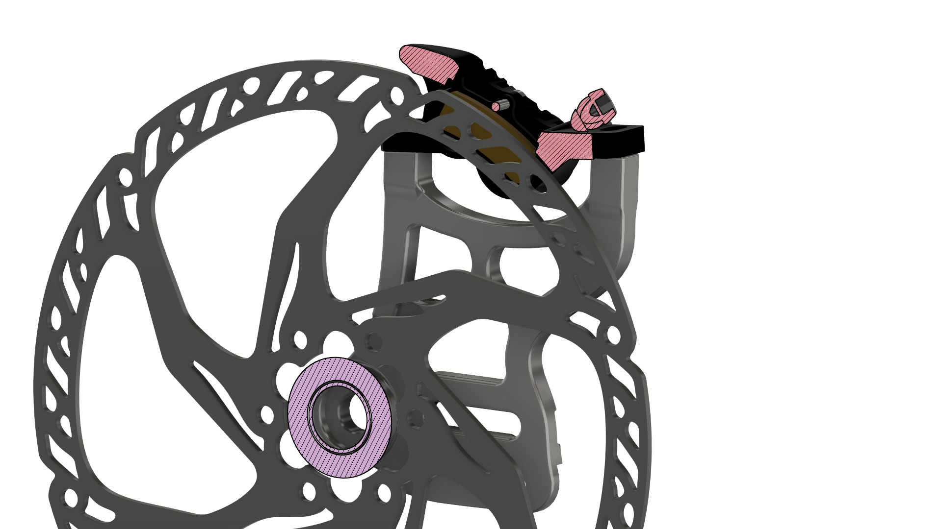 Prickly 220mm Rear Caliper Mount