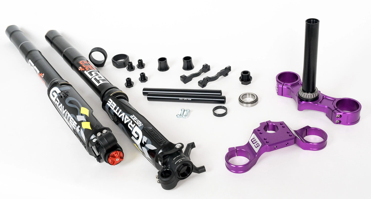 Warp9 FastAce Gravitee AHX12RV + Warp 9 Triple Clamps Suspension Bundle