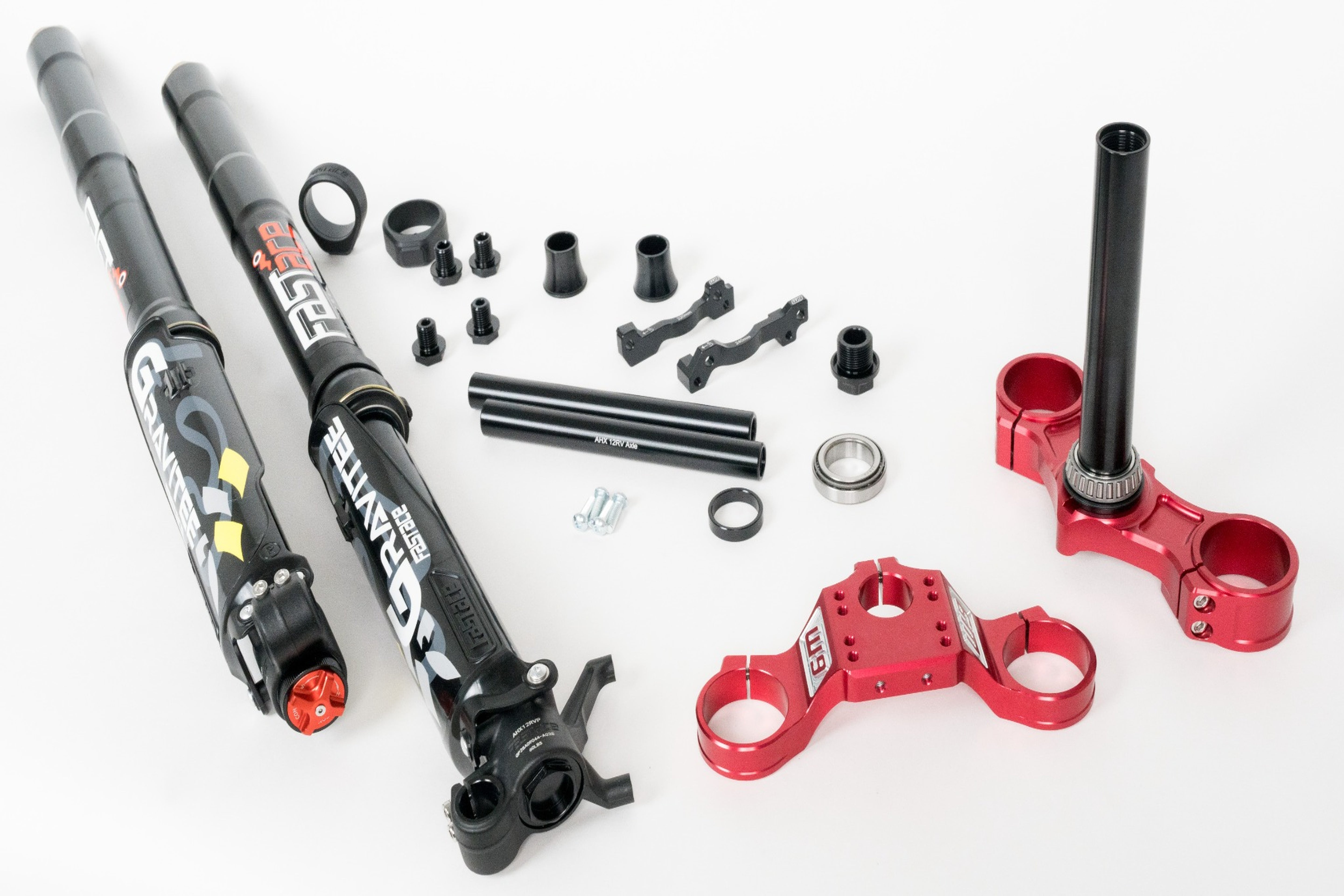 Warp9 FastAce Gravitee AHX12RV + Warp 9 Triple Clamps Suspension Bundle