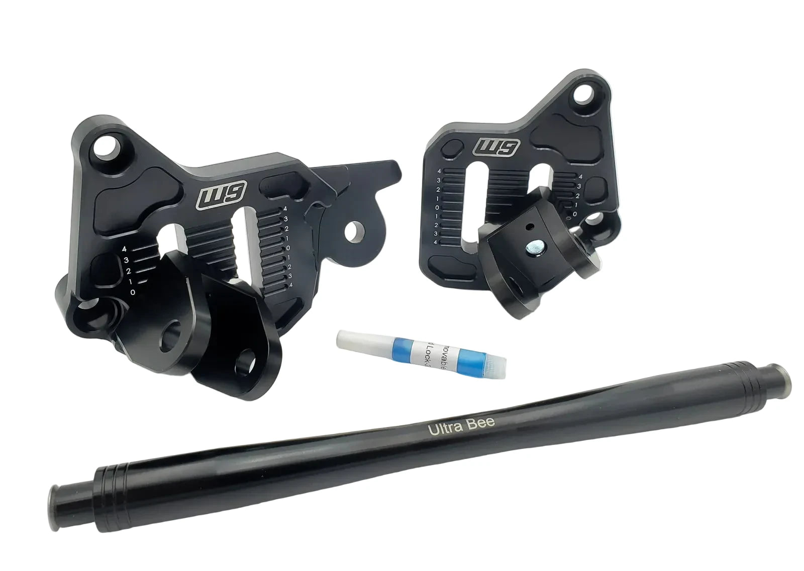 Warp 9 Foot Peg Mounts for Surron Ultra Bee including cross brace.