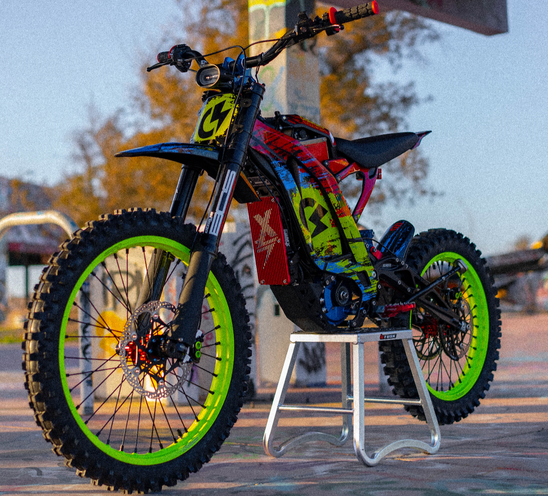 Warp9 16/19 Wheelset for Surron Light Bee and E Ride ProSS - Powder Coated