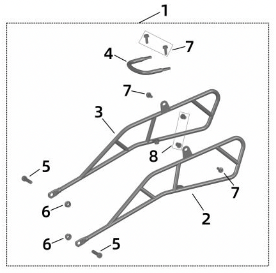 Surron Light Bee - OEM Side Rack Set