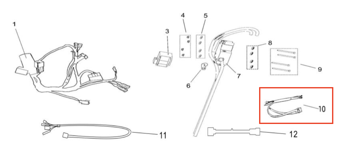 Surron OEM battery power cables (Surron Light Bee X)