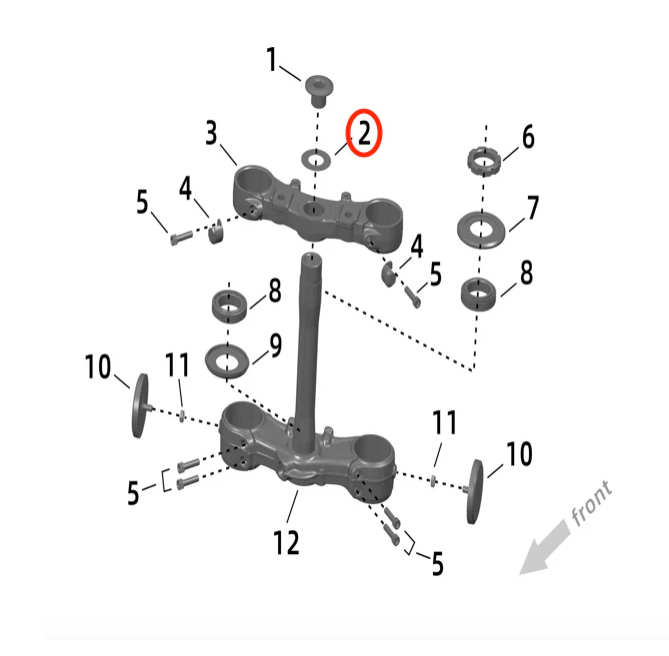 Surron Ultra Bee - OEM Steering Head Gasket TOP