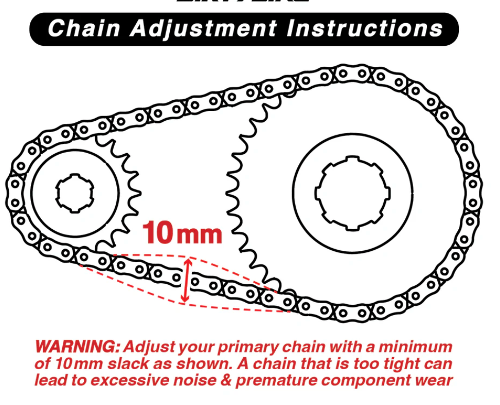 DirtyBike 420 Primary Belt to Chain Conversion Kit