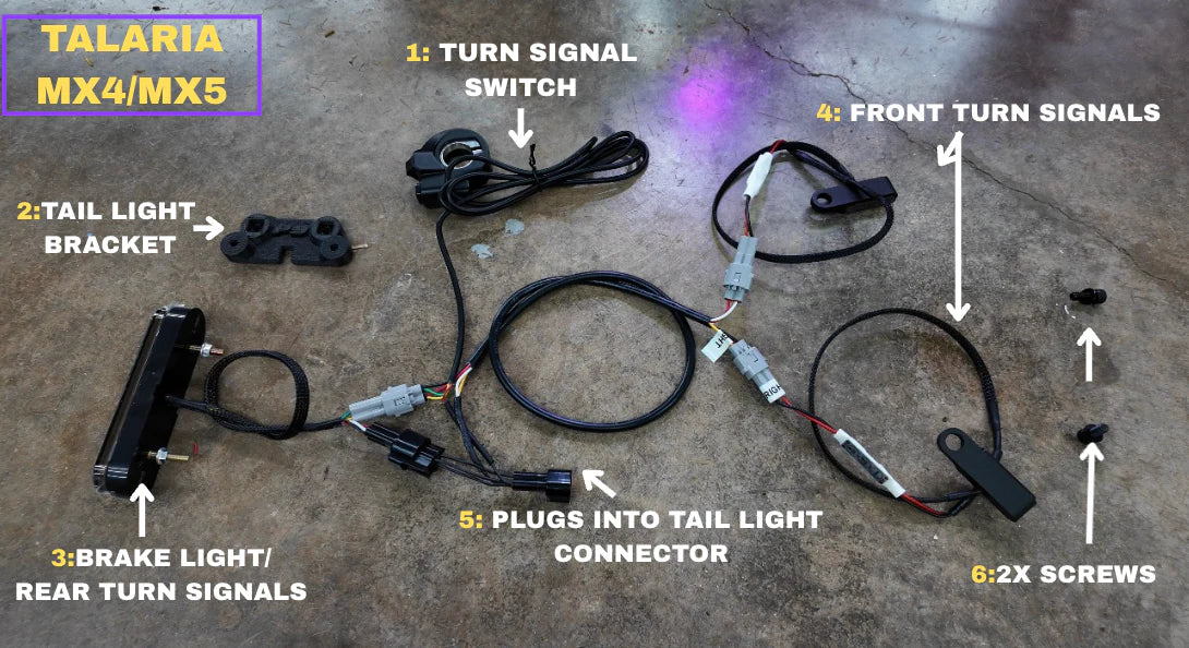 Project 9 – Turn Signal & Brake Light Kit | Surron, Talaria & E Ride Pro