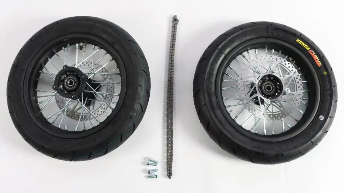 ETM RTR | 12in Supermoto Wheel Set