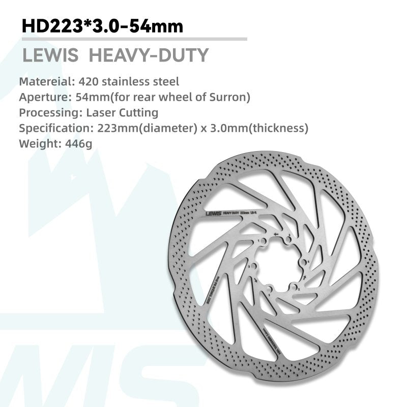 Lewis 223mm Brake Rotors