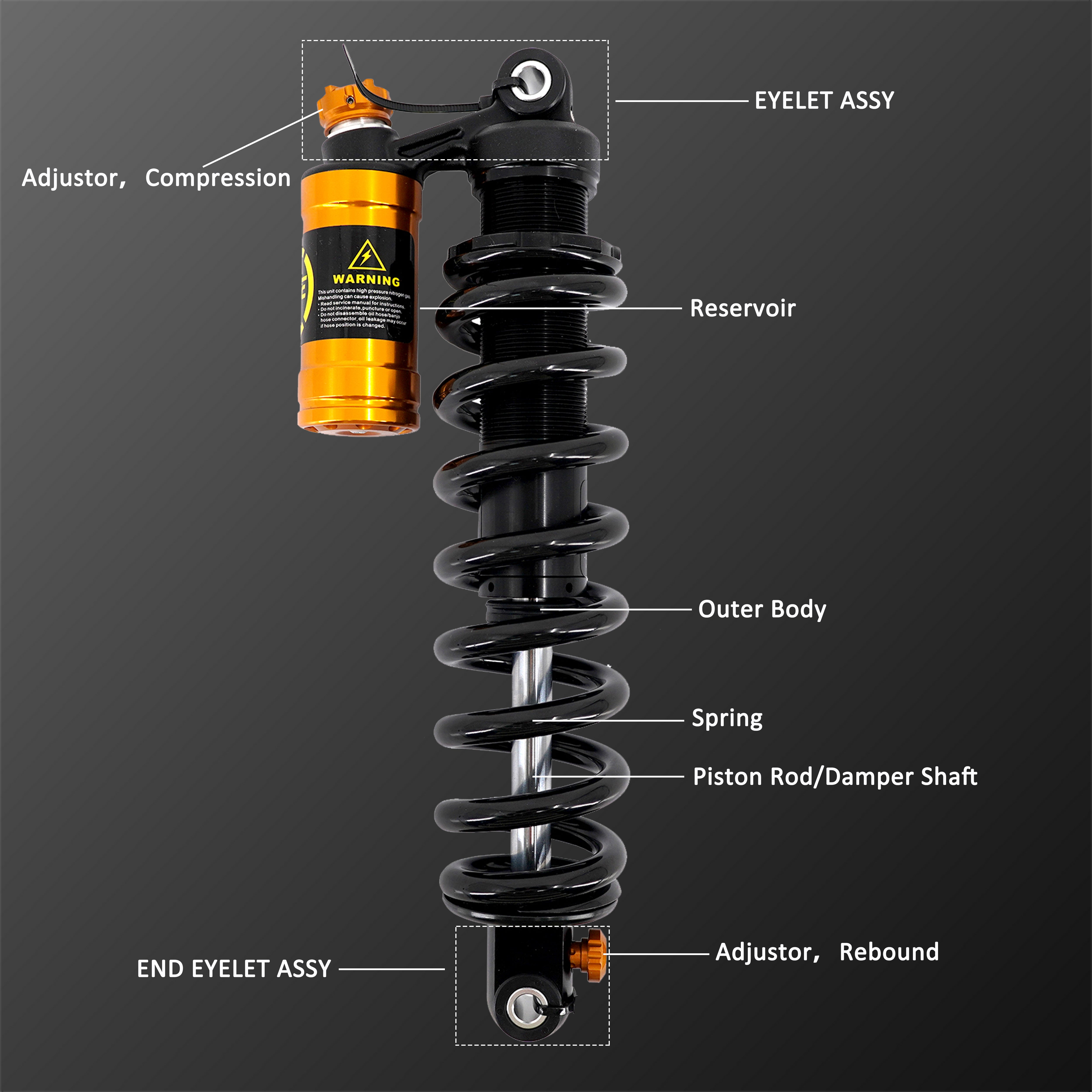 KKE Modified Rear Suspension Shock