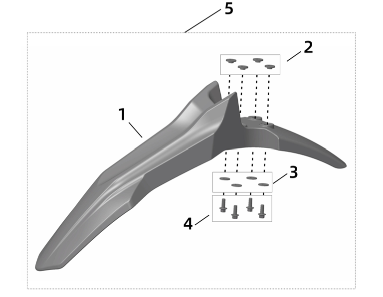 Surron Ultra Bee - OEM Front Fender Hardware Kit