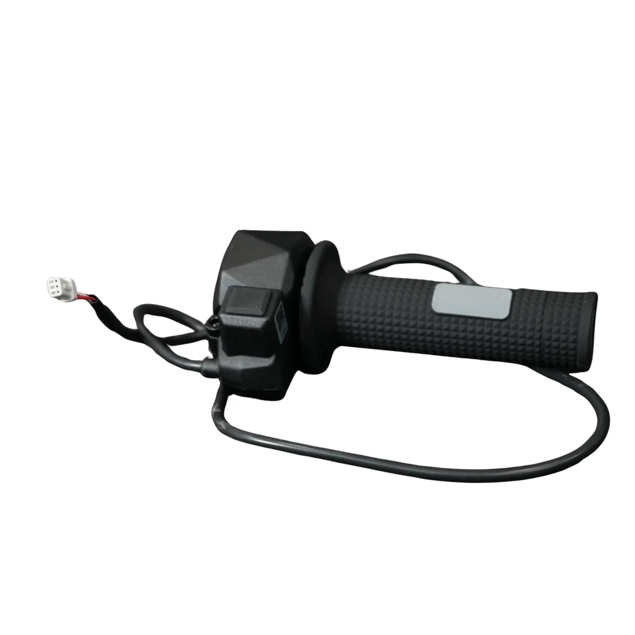 Ventus motorcycle throttle grip with wiring on a white background