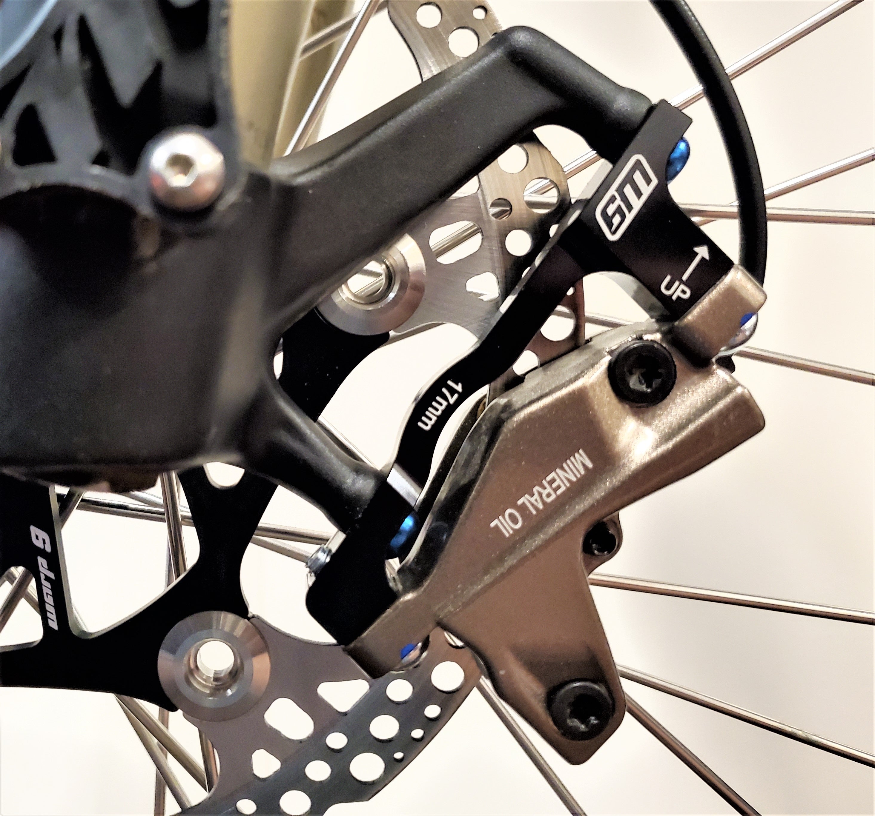 Warp9 220mm FRONT Brake Rotor Adapter