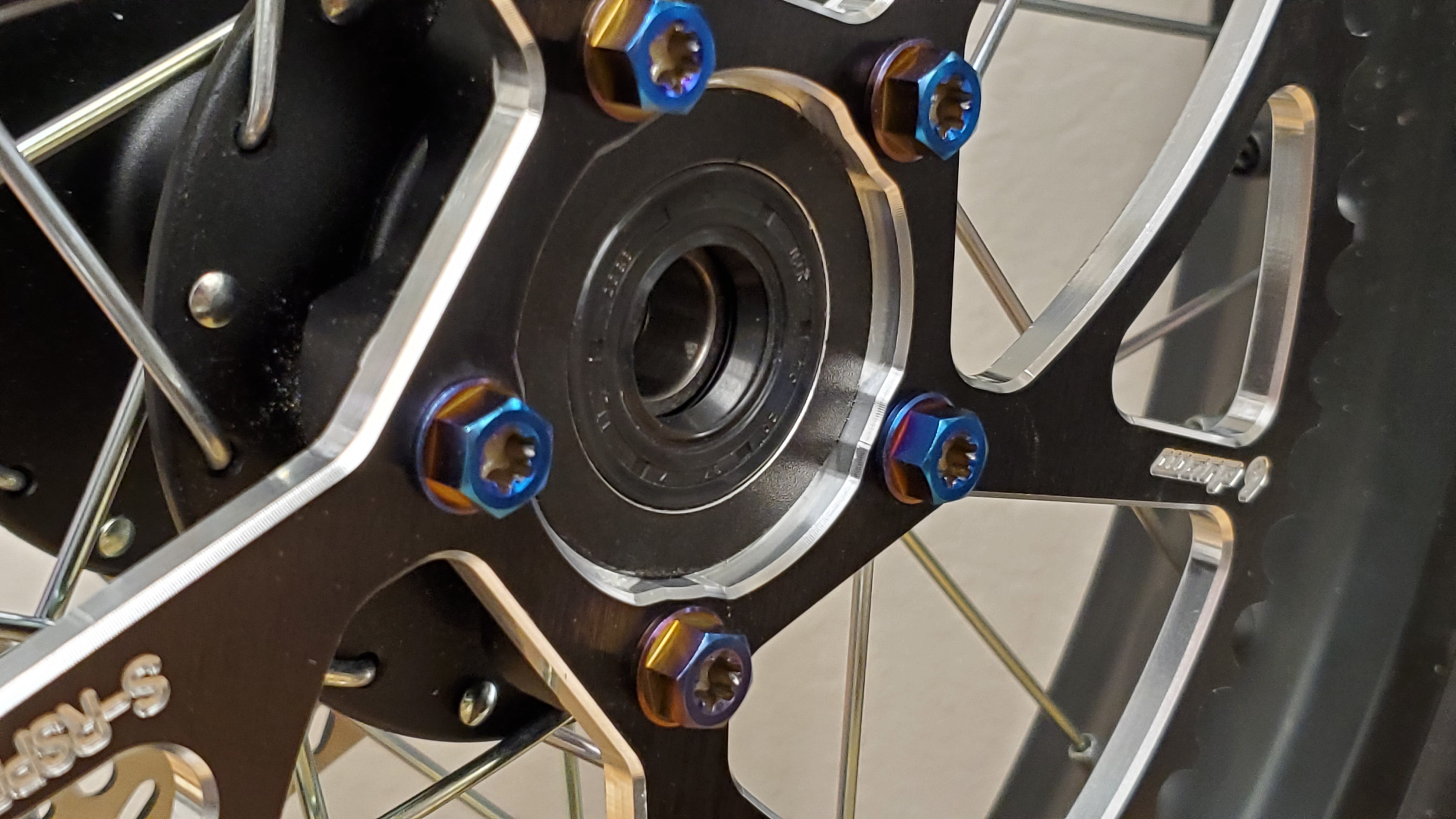 Warp9 Titanium Sprocket Bolts for Surron LBX