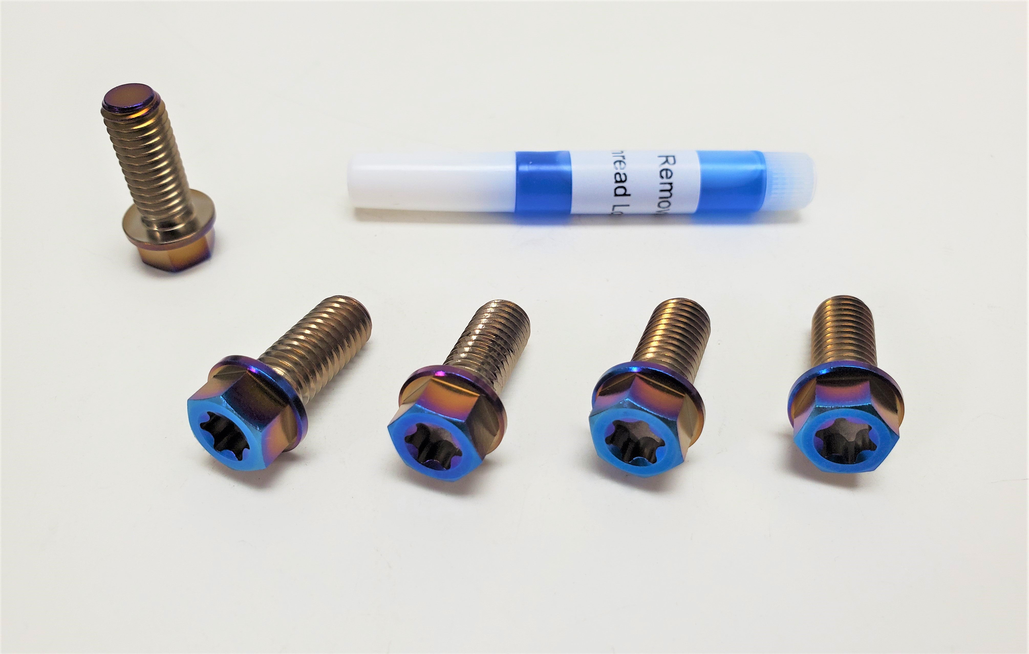 Warp9 Titanium Sprocket Bolts for Surron LBX