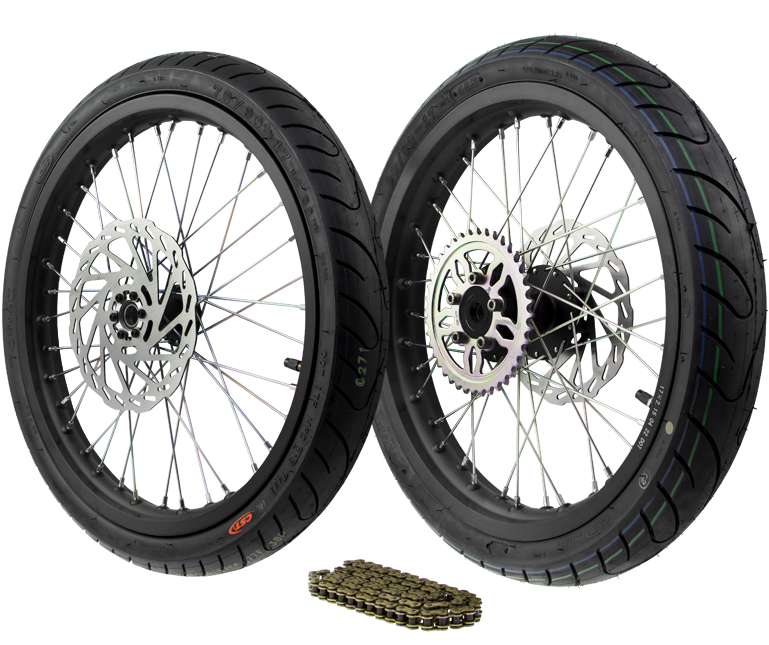 Surron Light Bee - OEM 17" Supermoto Wheelset (also fits, E Ride Pro, and Ventus One)