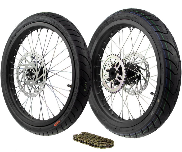 17" OEM Supermoto Wheelset (Surron LBX)