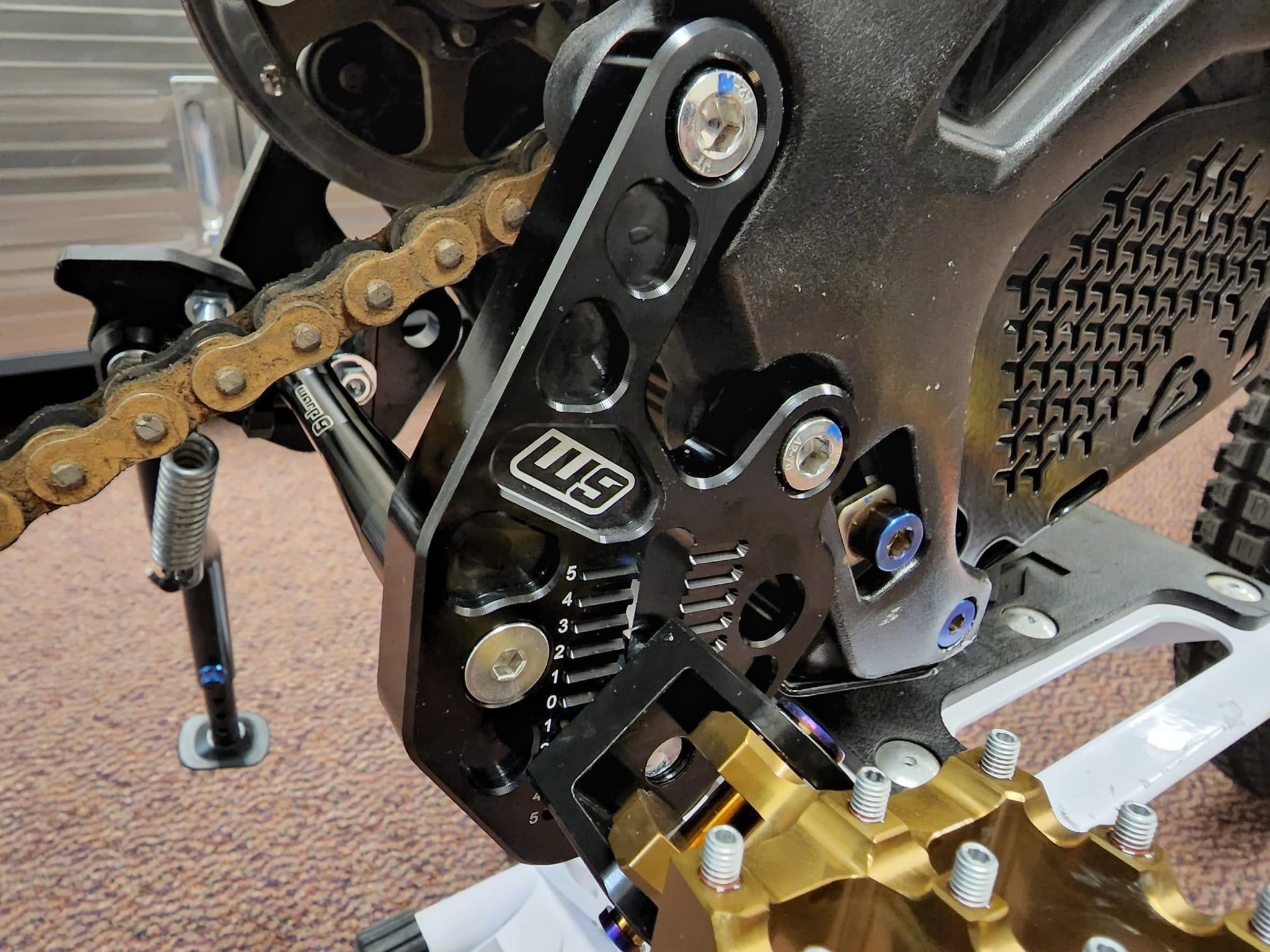 Warp9 Adjustable Footpeg Mounts for Surron Light Bee