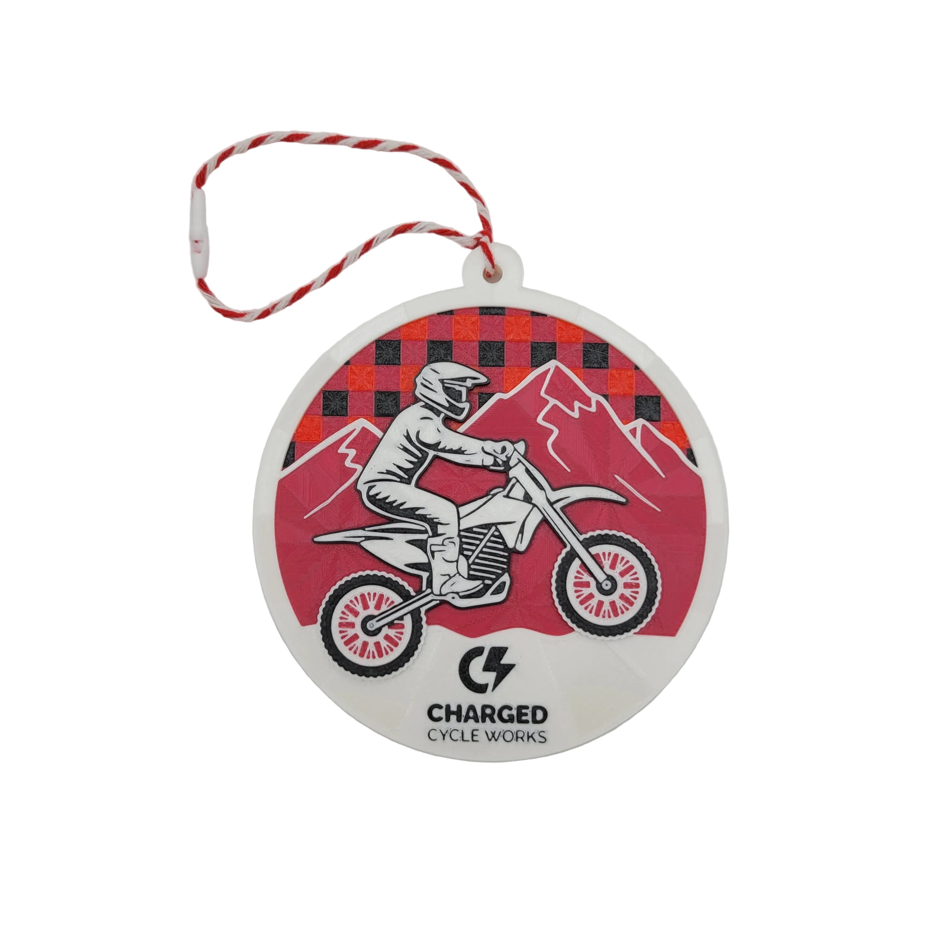 Charged Cycle Works Christmas Tree Ornament