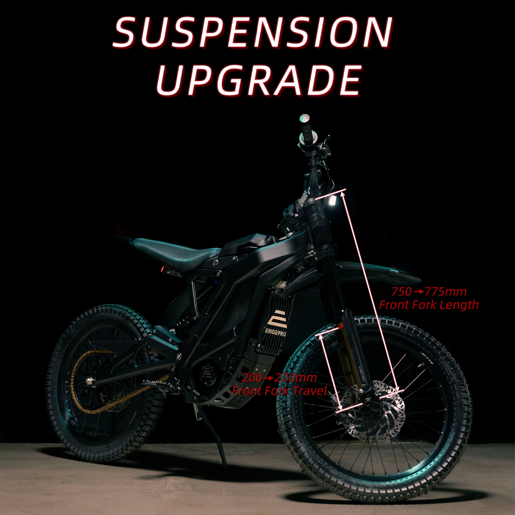 2027 E Ride Pro SS 4.0 - 18kW 72v - Electric Dirt Bike