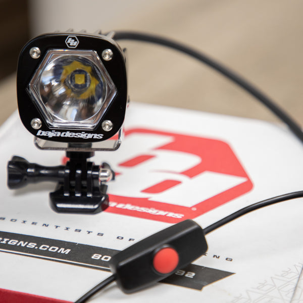 dirt bike helmet head lights Baja Designs S1 LED Auxiliary Light Pod with Trail Lens yet powerful riding companion Dirt Bike Off-road Streetfighter Enduro