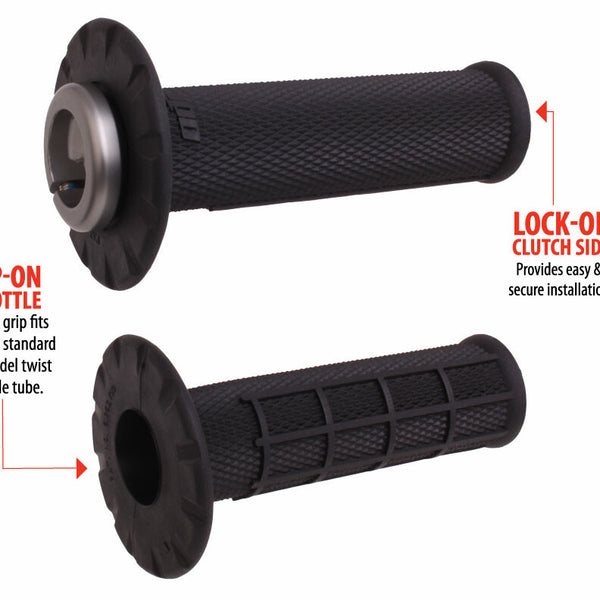 ODI Universal Lock-On Half Waffle Grips for eMoto
