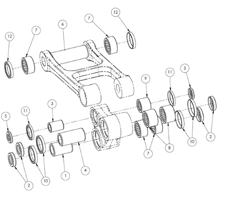 Bonnell 805 – Linkage / Suspension Bearing Kit