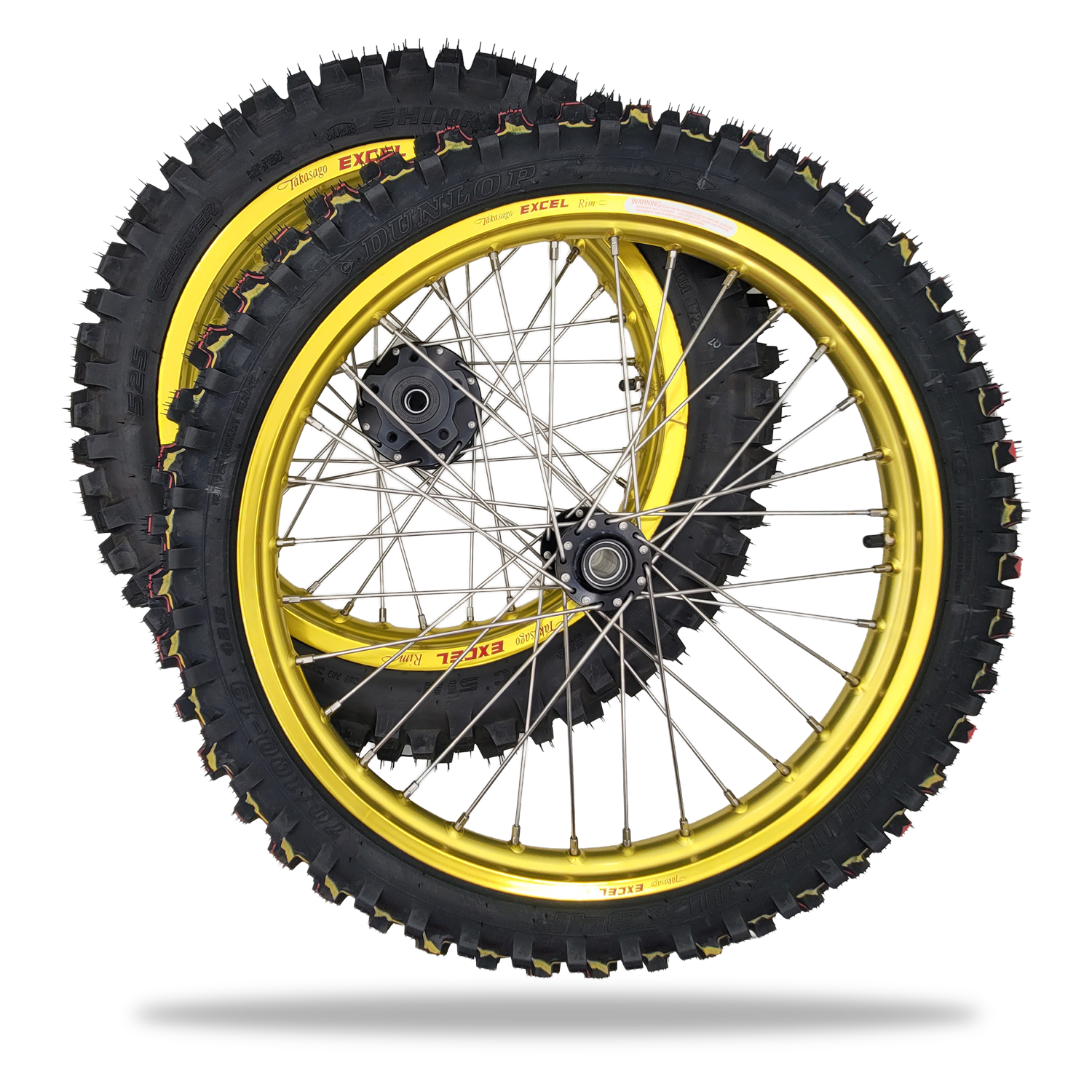 Excel 16/19 Complete Wheel & Tire Combo by Charged Cycle Works