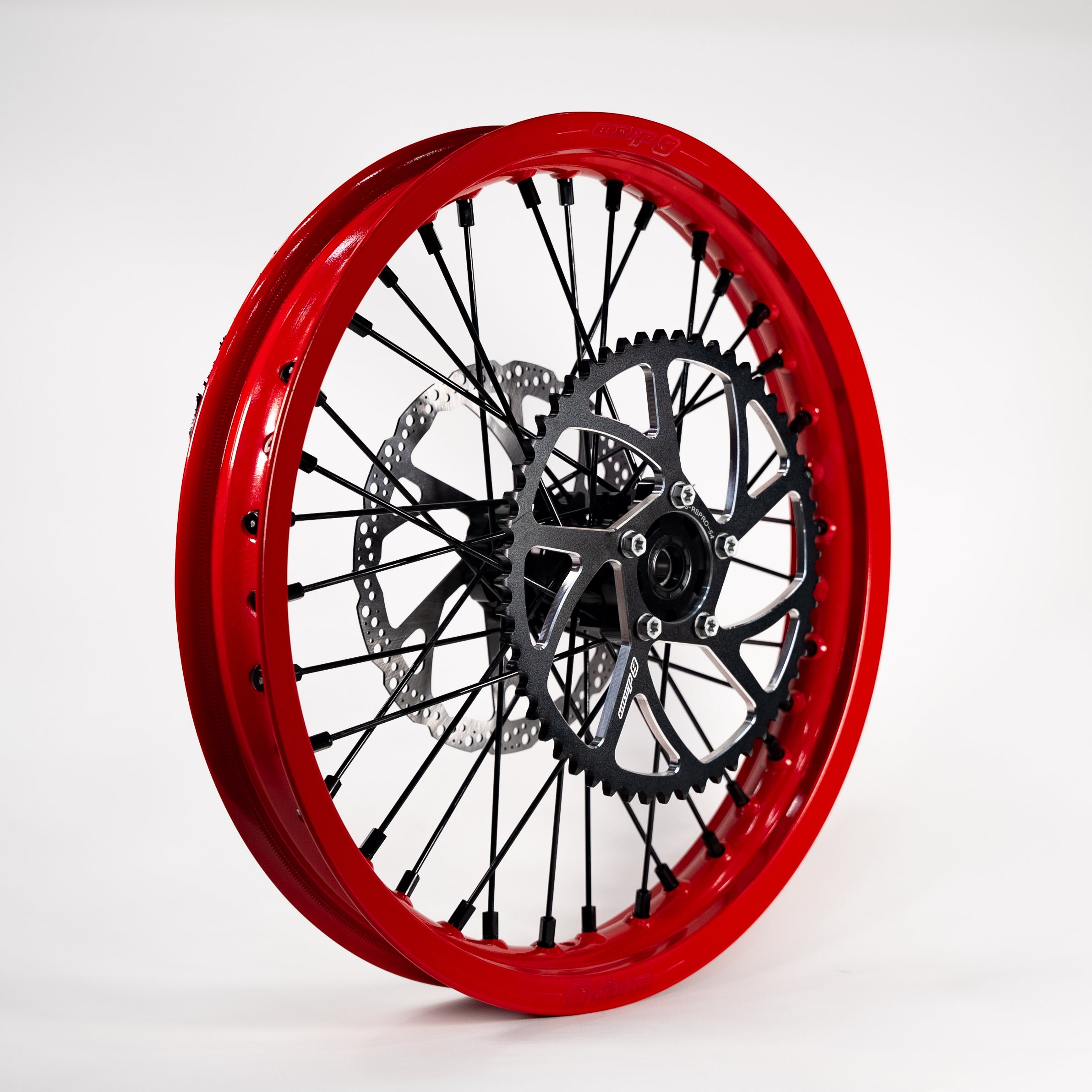 Powder Coated (painted) 16/19" Complete Wheel & Tire Combo - Warp 9