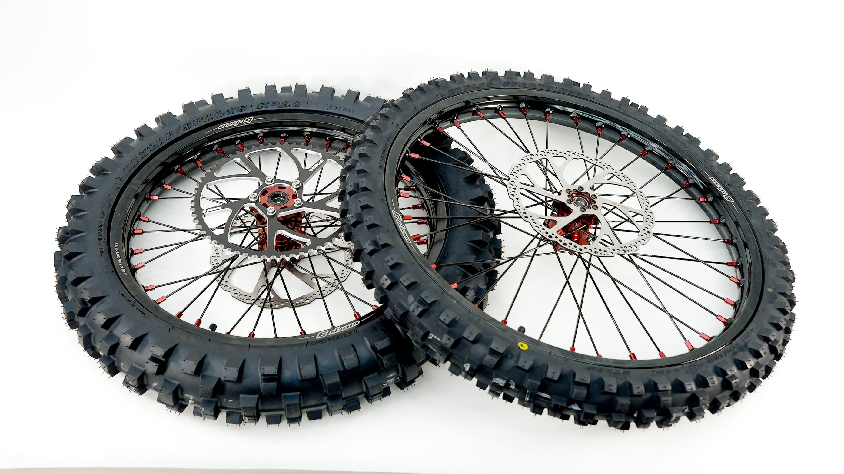 18/21 Complete Wheel & Tire Combo - Warp 9 for Surron Light Bee and E Ride Pro