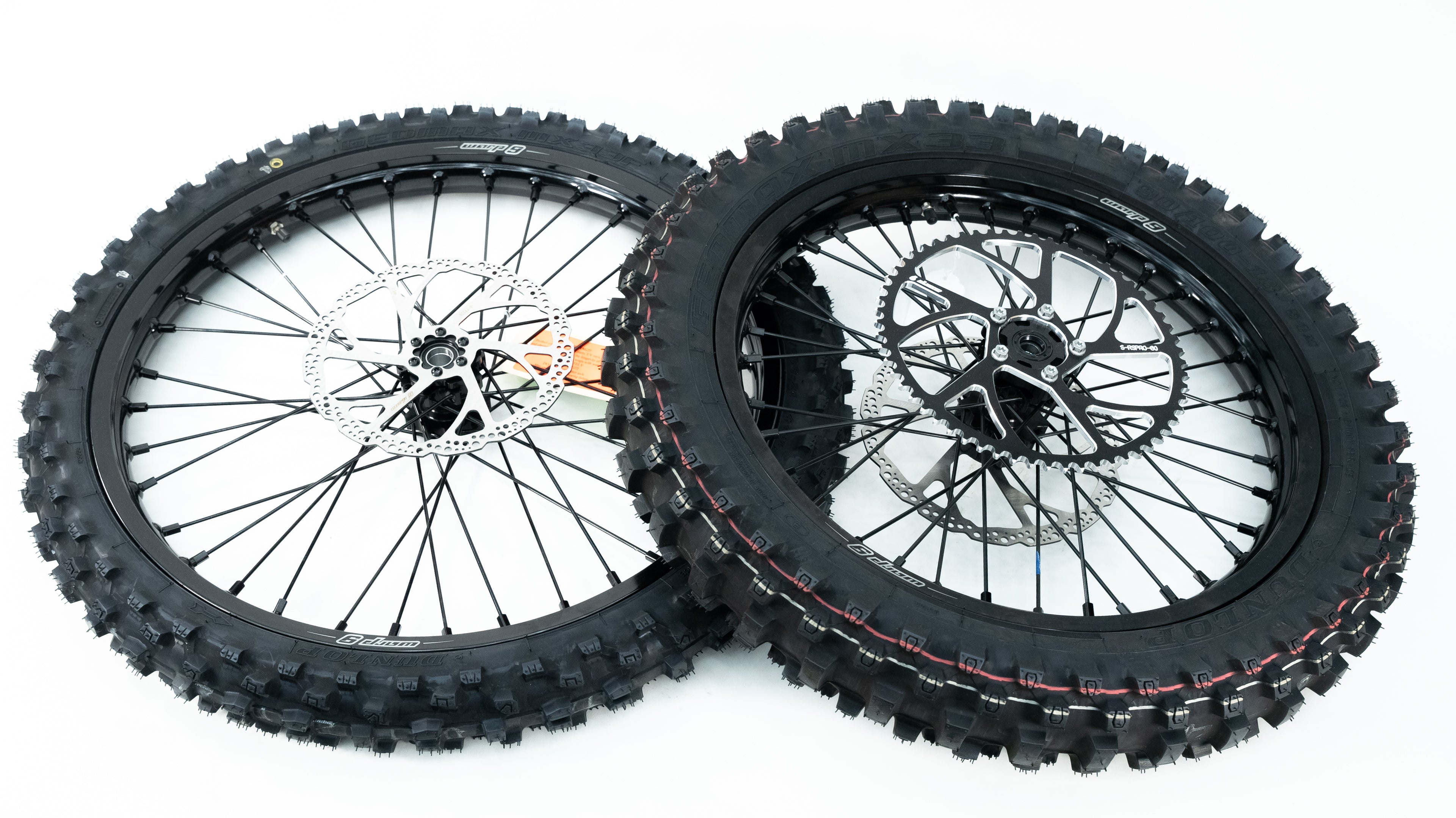 18/21 Complete Wheel & Tire Combo - Warp 9 for Surron Light Bee and E Ride Pro