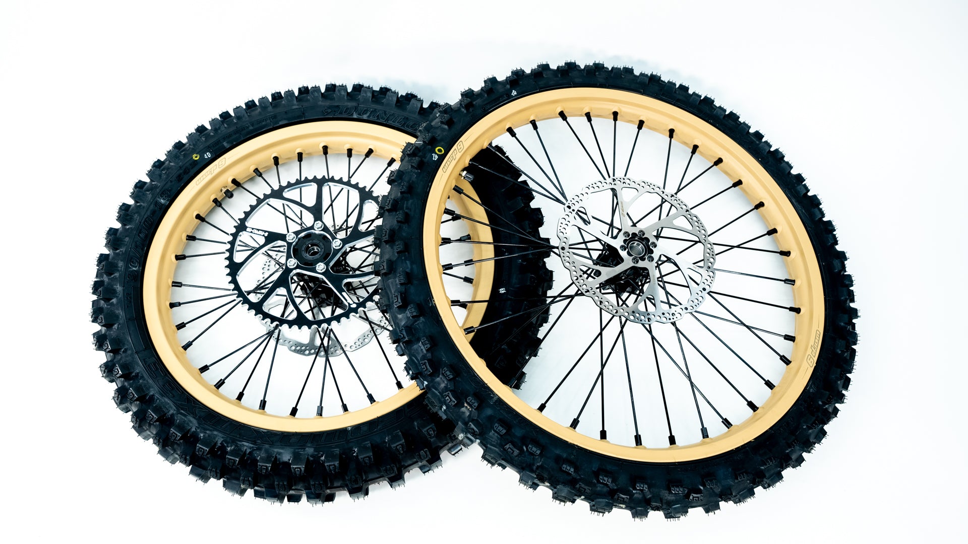 げんタロ Warp9 18/21 Wheel & Tire Combo | E-Moto Front & Rear Tire Set