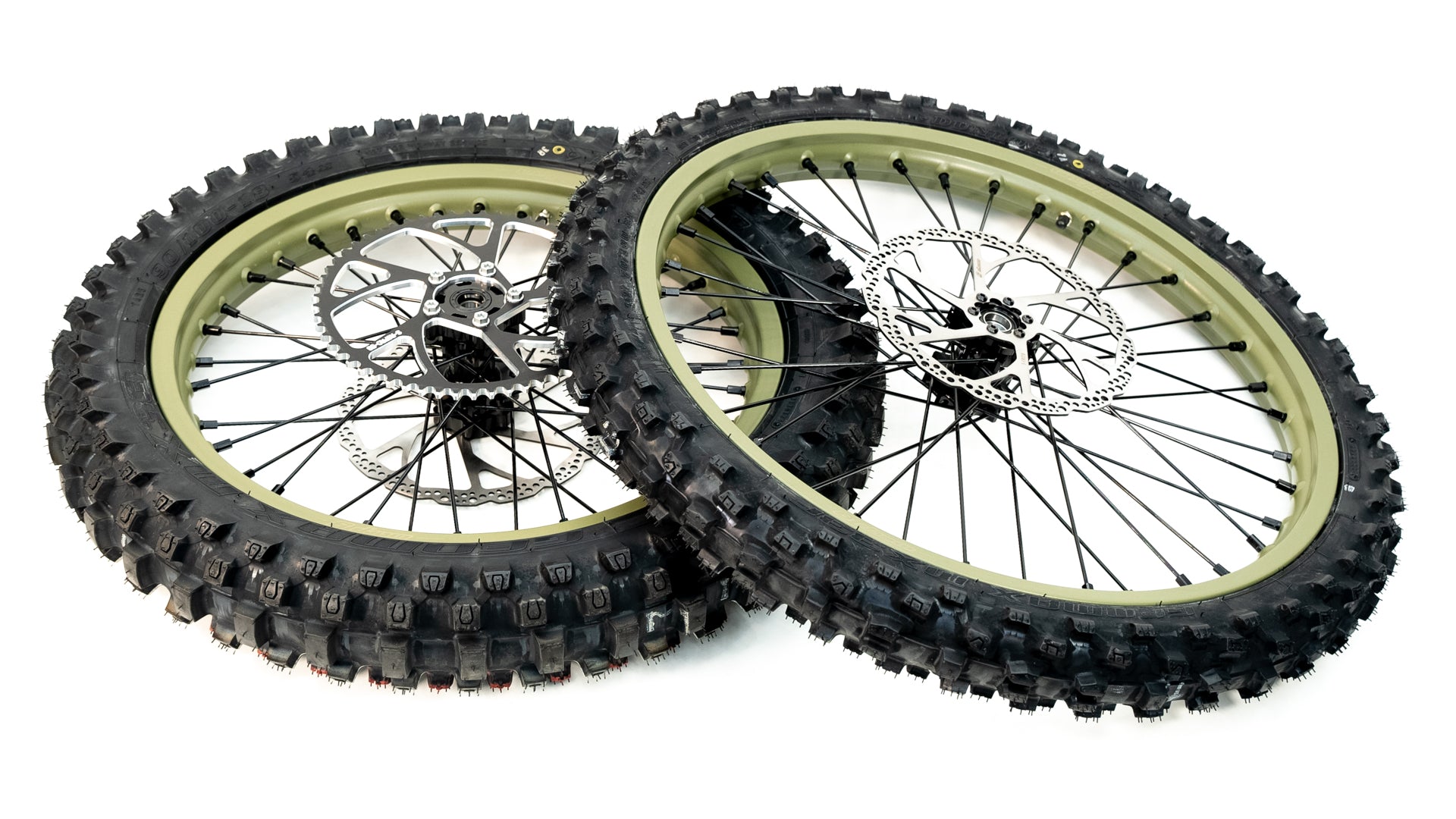 18/21 Complete Wheel & Tire Combo - Warp 9 for Surron Light Bee and E Ride Pro