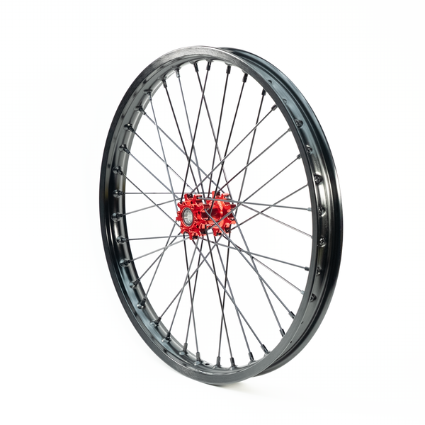 21 E-Mote Front Wheel | Electric Motorcycle Wheel Upgrades | Charged Cycle Works Charged : BK/BK/BK/BK / No Tires 21 E-Mote Front Wheel | Electric Motorcycle Wheel Upgrades | Charged Cycle Works Charged : BK/BK/BK/BK / No Tires