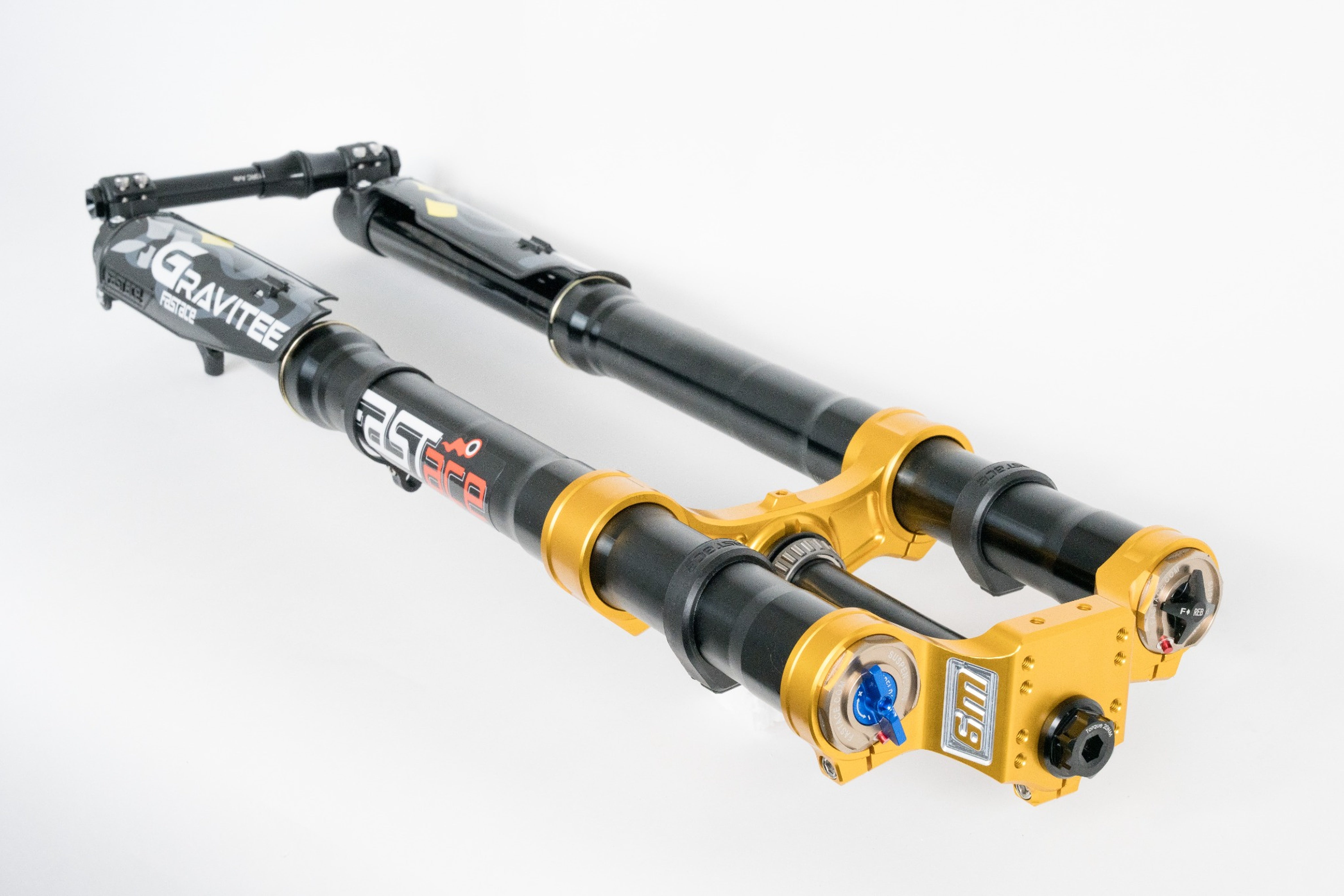 Warp9 FastAce Gravitee AHX12RV + Warp 9 Triple Clamps Suspension Bundl