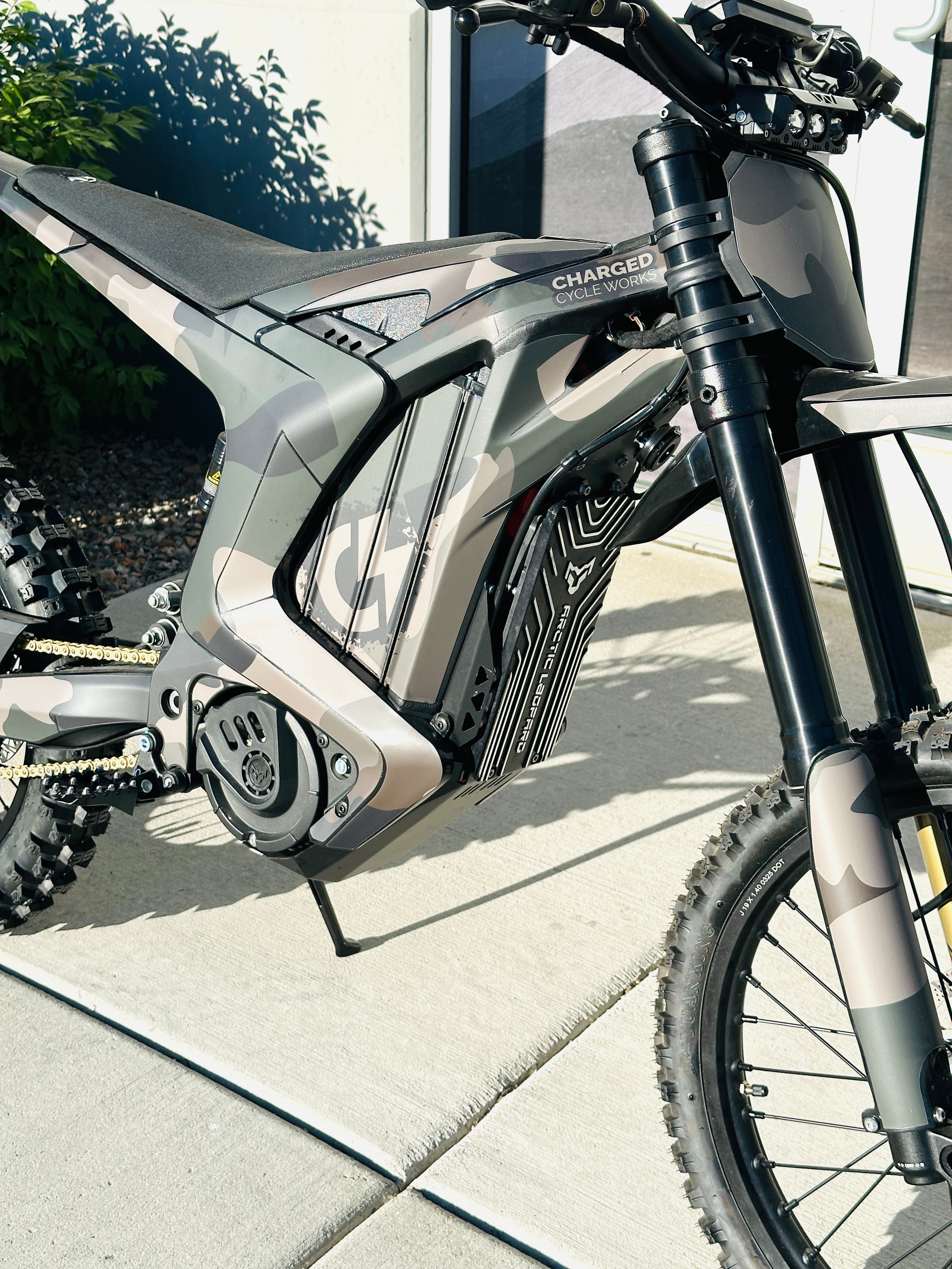 CCW Camo Edition Arctic Leopard XE Pro 72v Electric Hunt Bike